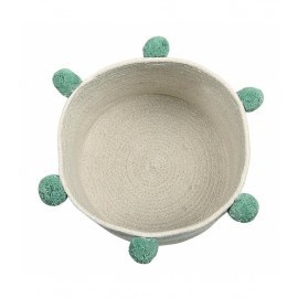 Lorena Canals - Καλάθι Αποθήκευσης Bubbly Natural Green 30x30cm
