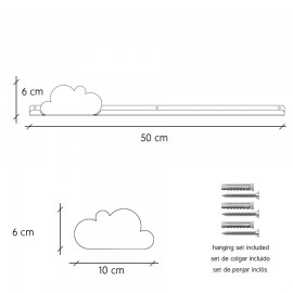 Tresxics - Ράφι Τοίχου Yellow Cloud Long