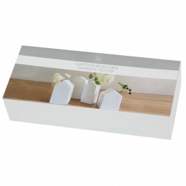 Raeder - Μίνι Βάζα Πορσελάνης Σπιτάκια Σετ 4 τμχ