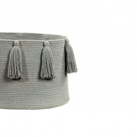 Lorena Canals - Καλάθι Αποθήκευσης Tassels Light Grey 30x45cm