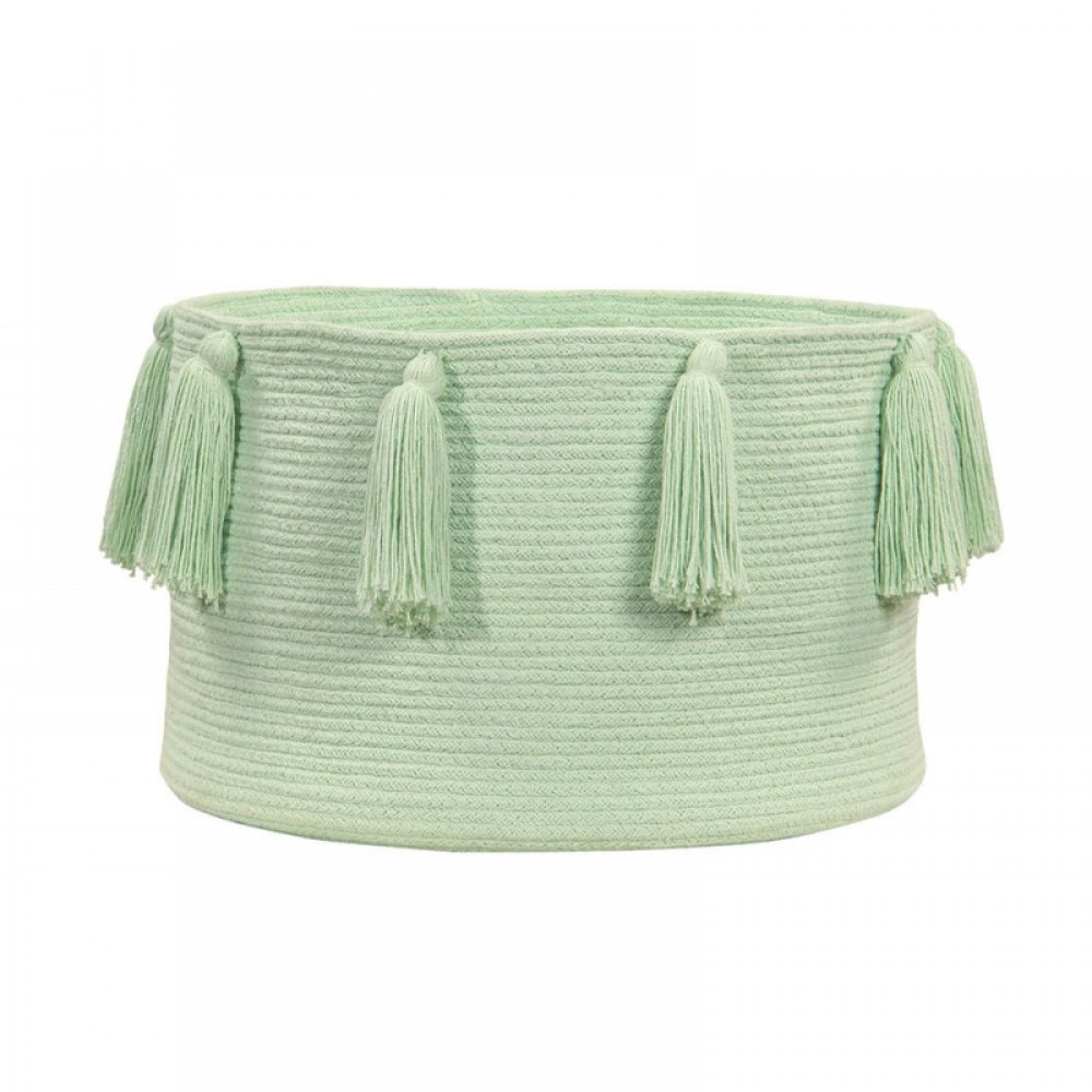 Lorena Canals - Καλάθι Αποθήκευσης Tassels Soft Mint 30x45cm