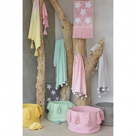 Lorena Canals - Καλάθι Αποθήκευσης Tassels Soft Mint 30x45cm