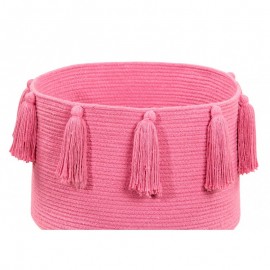 Lorena Canals - Καλάθι Αποθήκευσης Tassels Fuchsia 30x45cm