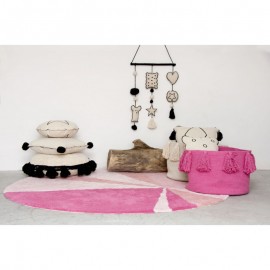 Lorena Canals - Καλάθι Αποθήκευσης Tassels Fuchsia 30x45cm