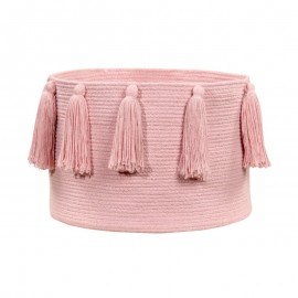 Lorena Canals - Καλάθι Αποθήκευσης Tassels Pink 30x45cm