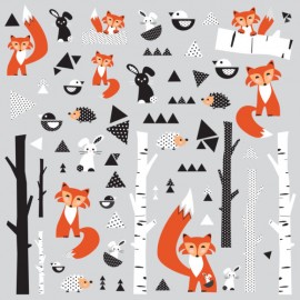 Roommates - Αυτοκόλλητα Τοίχου "Fox Forest"