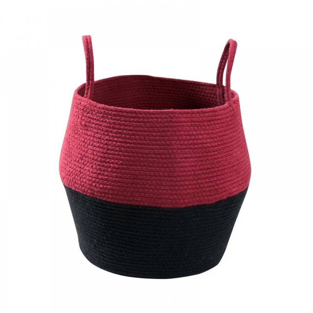 Lorena Canals - Καλάθι Αποθήκευσης Zoco Black/Aubergine 35x30cm