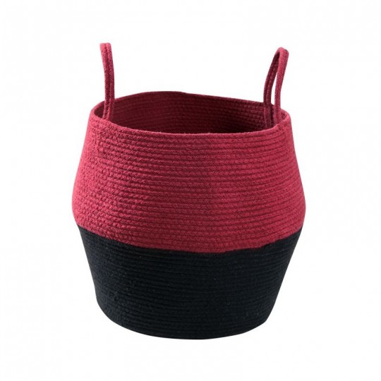 Lorena Canals - Καλάθι Αποθήκευσης Zoco Black/Aubergine 35x30cm