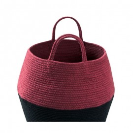 Lorena Canals - Καλάθι Αποθήκευσης Zoco Black/Aubergine 35x30cm