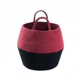 Lorena Canals - Καλάθι Αποθήκευσης Zoco Black/Aubergine 35x30cm