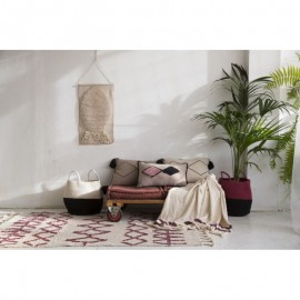 Lorena Canals - Καλάθι Αποθήκευσης Zoco Black/Aubergine 35x30cm