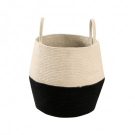 Lorena Canals - Καλάθι Αποθήκευσης Zoco Black/Natural 35x30cm