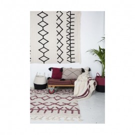 Lorena Canals - Καλάθι Αποθήκευσης Zoco Black/Natural 35x30cm