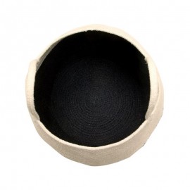 Lorena Canals - Καλάθι Αποθήκευσης Zoco Black/Natural 35x30cm