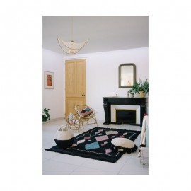 Lorena Canals - Καλάθι Αποθήκευσης Zoco Black/Natural 35x30cm