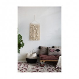 Lorena Canals - Καλάθι Αποθήκευσης Zoco Black/Natural 35x30cm