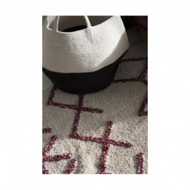 Lorena Canals - Καλάθι Αποθήκευσης Zoco Black/Natural 35x30cm