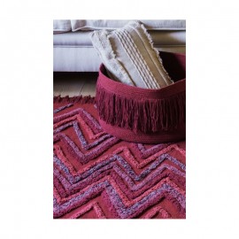 Lorena Canals - Καλάθι Αποθήκευσης Fringes Savannah Red 30x45cm