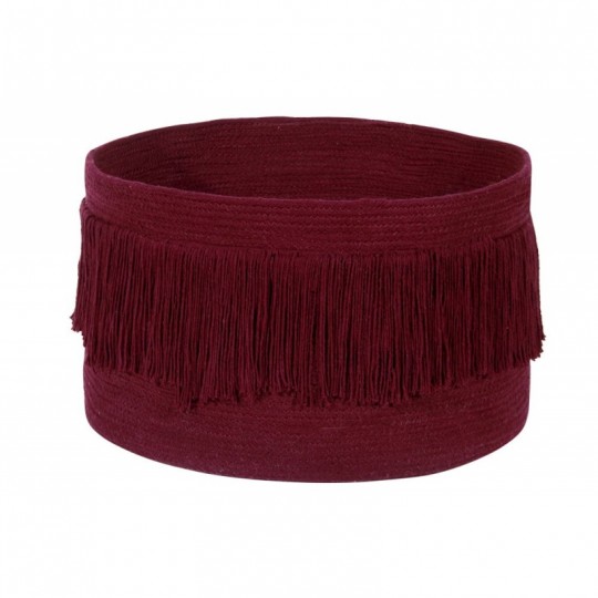 Lorena Canals - Καλάθι Αποθήκευσης Fringes Savannah Red 30x45cm