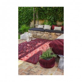 Lorena Canals - Καλάθι Αποθήκευσης Fringes Savannah Red 30x45cm