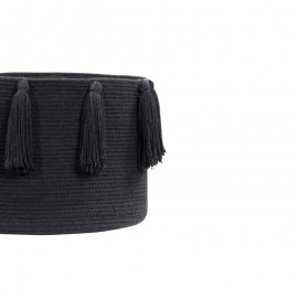 Lorena Canals - Καλάθι Αποθήκευσης Tassels Black 30x45cm