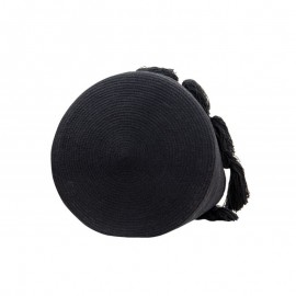 Lorena Canals - Καλάθι Αποθήκευσης Tassels Black 30x45cm