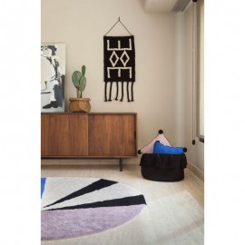 Lorena Canals - Καλάθι Αποθήκευσης Tassels Black 30x45cm