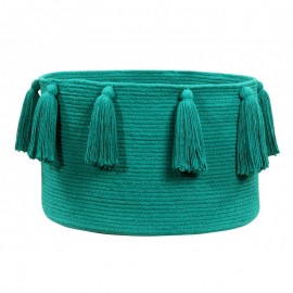 Lorena Canals - Καλάθι Αποθήκευσης Tassels Emerald 30x45cm