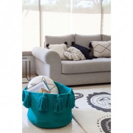 Lorena Canals - Καλάθι Αποθήκευσης Tassels Petroleum 30x45cm