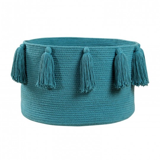 Lorena Canals - Καλάθι Αποθήκευσης Tassels Petroleum 30x45cm