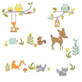 Roommates - Αυτοκόλλητα Τοίχου "Fox & Friends"