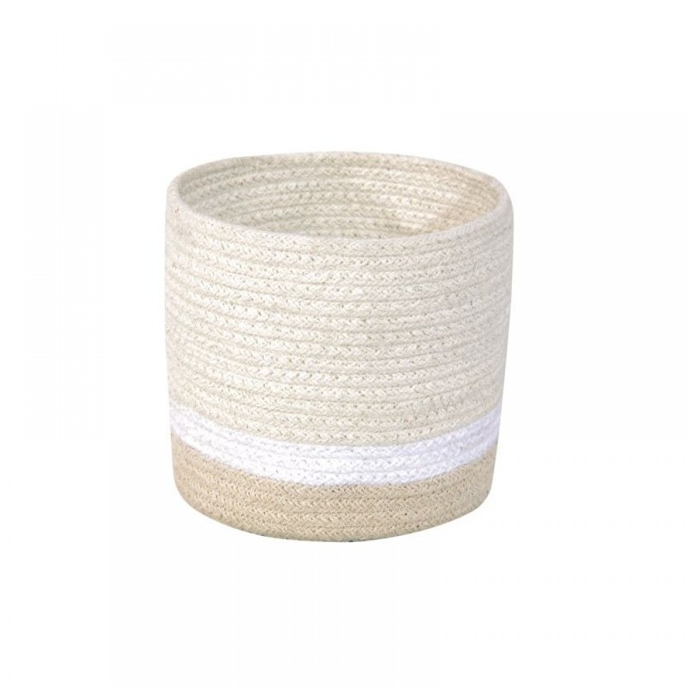 Lorena Canals - Καλάθι Αποθήκευσης Mini Tricolor Off White 15x15cm