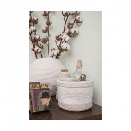 Lorena Canals - Καλάθι Αποθήκευσης Mini Tricolor Off White 15x15cm