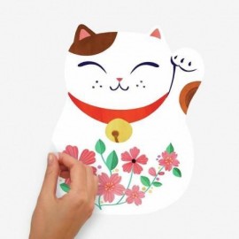 Roommates - Αυτοκόλλητα Τοίχου "Lucky Cat"