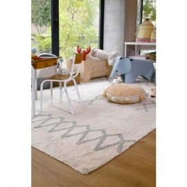 Lorena Canals - Χαλί Δωματίου Atlas Natural/Vintage Blue 120x160cm Lorena Canals - Χαλί Δωματίου Atlas Natural/Vintage Blue 120x160cm