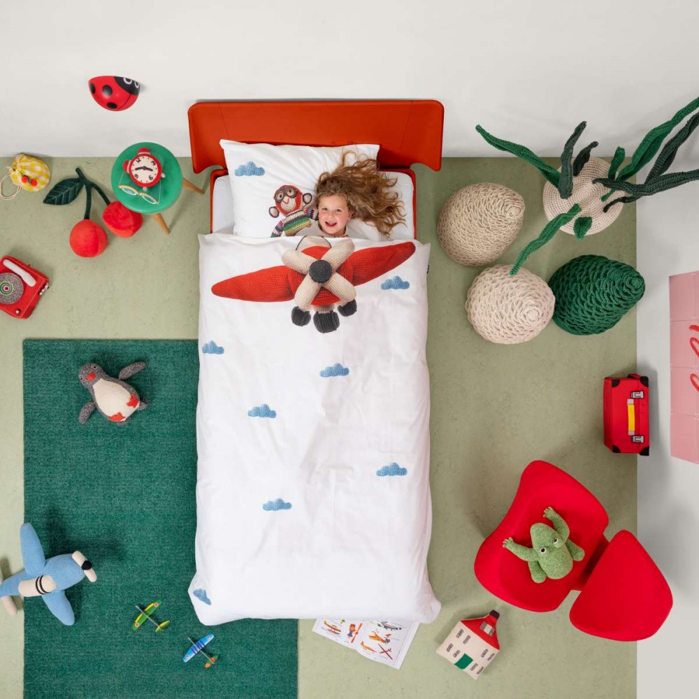 Snurk - Παπλωματοθήκη 140x200cm Airplane Monkey