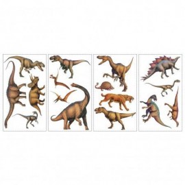 Roommates - Αυτοκόλλητα Τοίχου "Dinosaurs" Brown