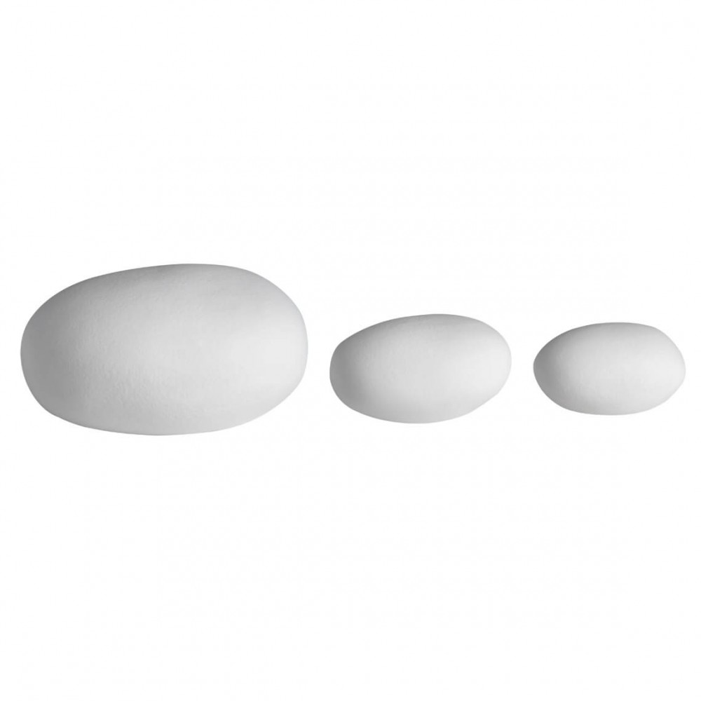 Raeder - Σετ 3 Πορσελάνινα Βότσαλα LED