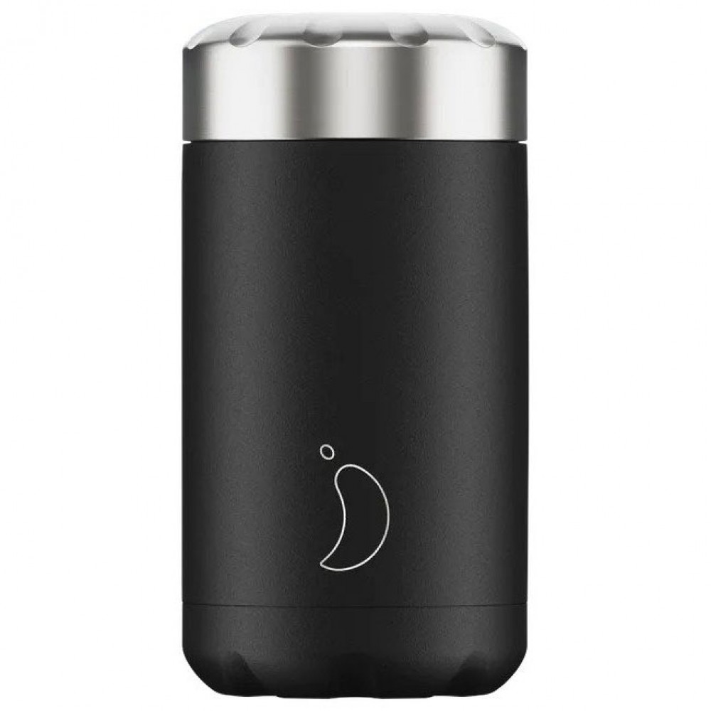 Chillys Bottles - Food Pot Θερμός Black 500ml Chillys Bottles - Food Pot Θερμός Black 500ml