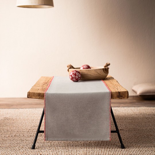 Gofis Home - Runner Edelweiss 35x150cm Γκρι/Πορτοκαλί 114/03