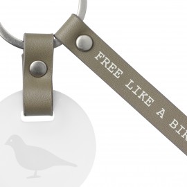Raeder - Δερμάτινο Μπρελόκ "Free Like A Bird" 