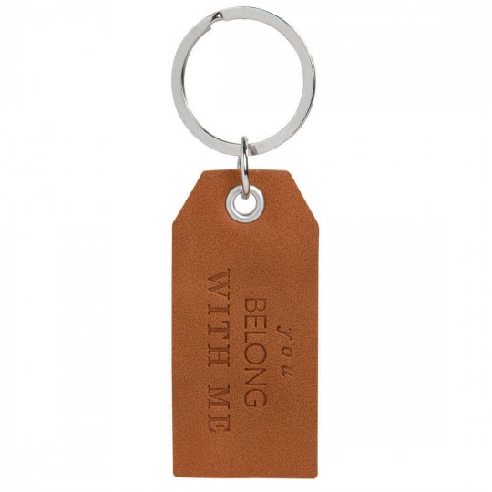 Raeder - Καφέ Δερμάτινο Μπρελόκ "You Belong With Me"