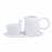 Raeder - Πορσελάνινο Σετ Με Βάση για Γάλα & Ζάχαρη "Mix & Match" White