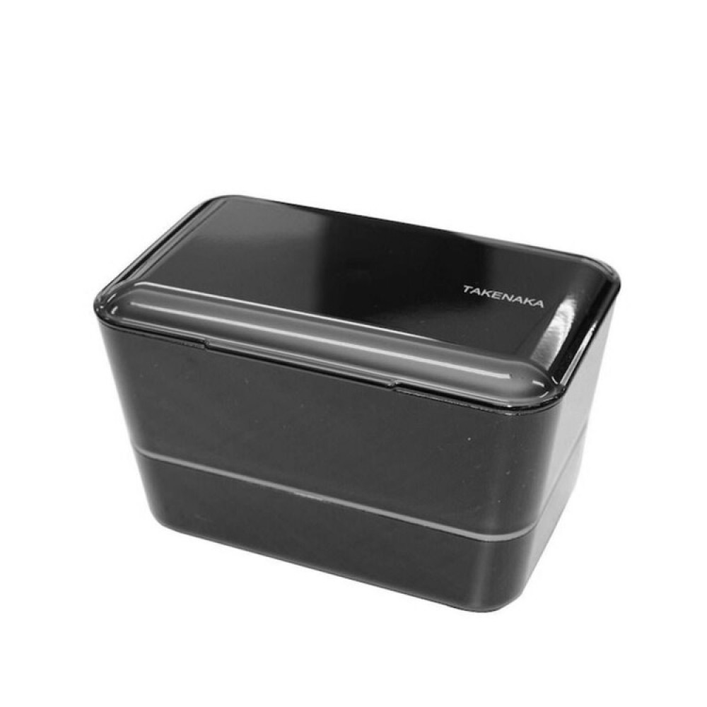 Takenaka - Bento Bite Box Dual Black Pepper Από Ανακυκλωμένο PET 17,2 x 10,9 x 10,6 cm