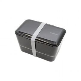 Takenaka - Bento Bite Box Dual Black Pepper Από Ανακυκλωμένο PET 17,2 x 10,9 x 10,6 cm