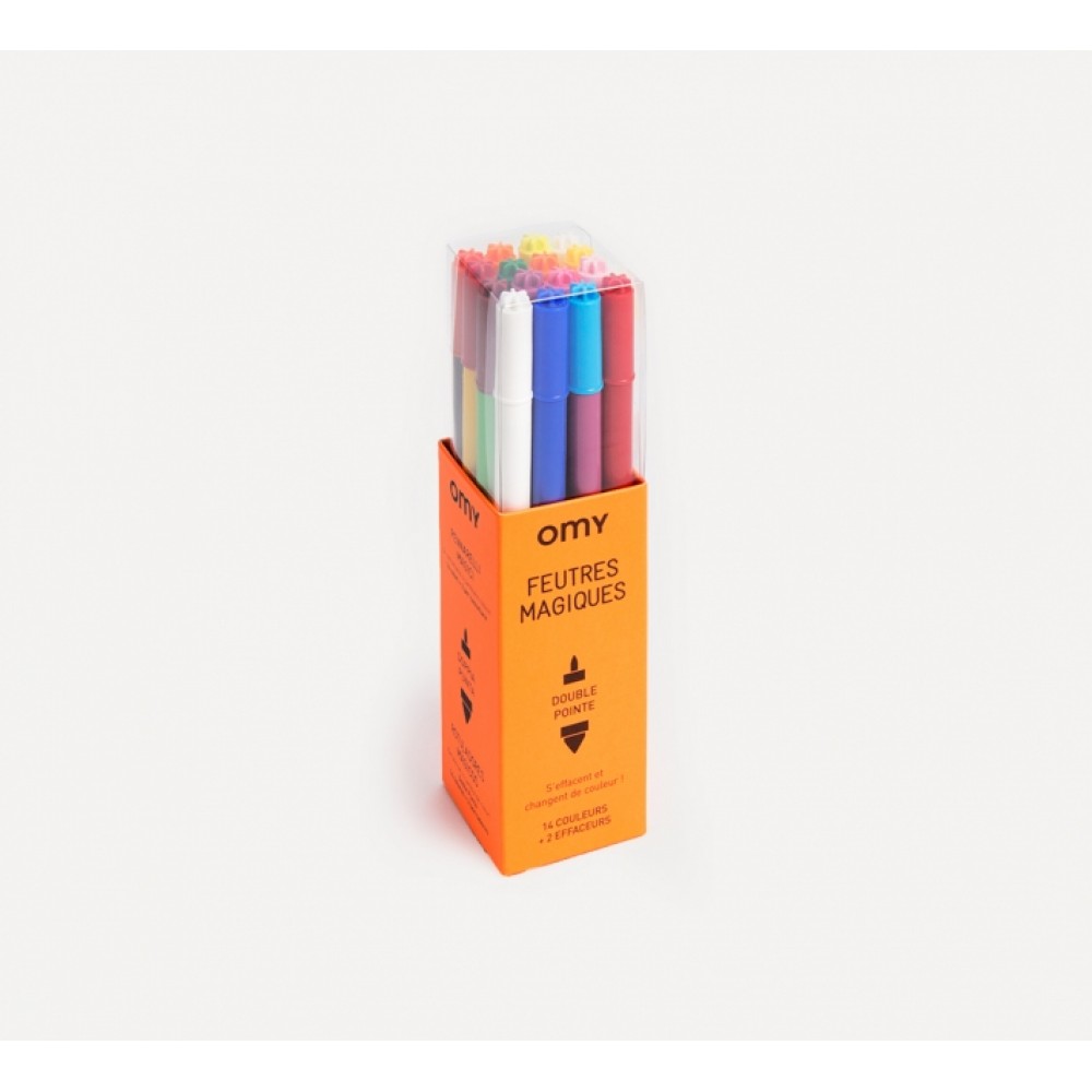 Omy - Μαρκαδόροι Διπλής Όψης 16τμχ "Magical Felt Pens" Omy - Μαρκαδόροι Διπλής Όψης 16τμχ "Magical Felt Pens"