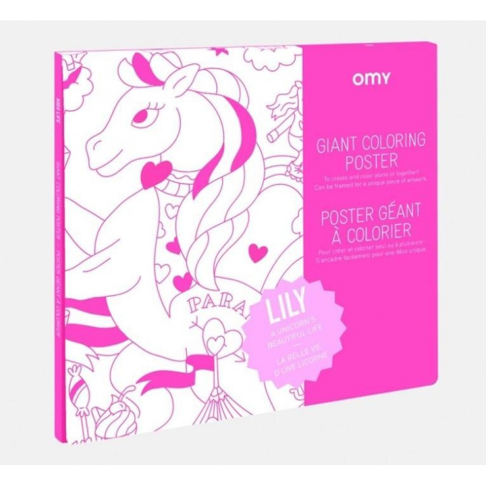 Omy - Αφίσα Γίγας Για Ζωγραφική Unicorn Lily