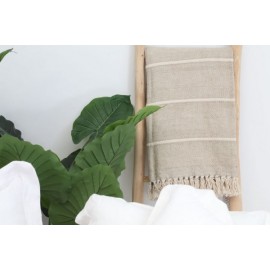 Βαμβακερό Ριχτάρι Meren Off White 130 x 170cm