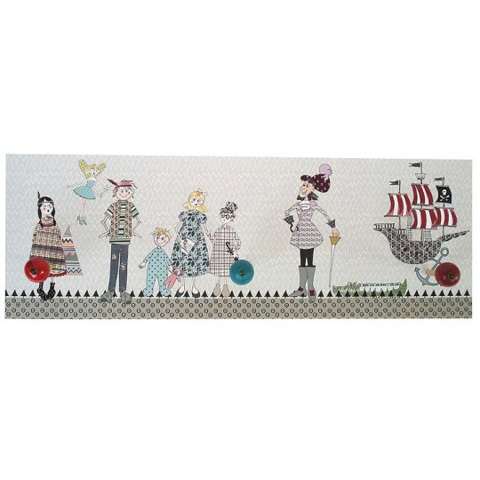 Colourbox - Ξύλινη Κρεμάστρα Τοίχου "Peter Pan"