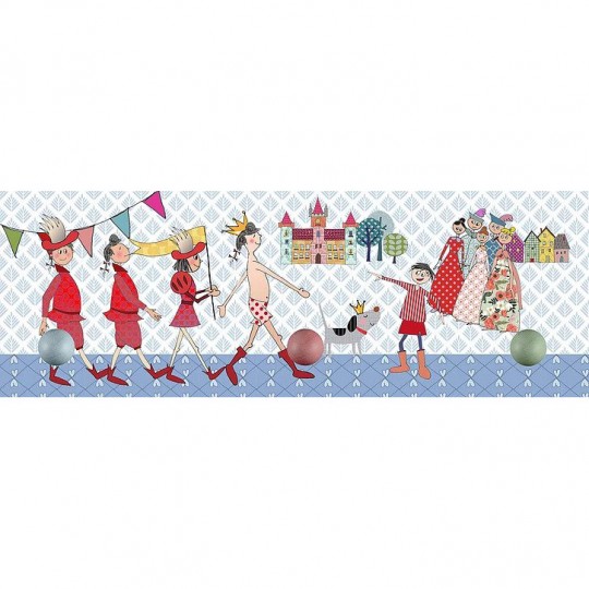 Colourbox - Ξύλινη Κρεμάστρα Τοίχου "Τα Καινούργια Ρούχα Του Βασιλιά"